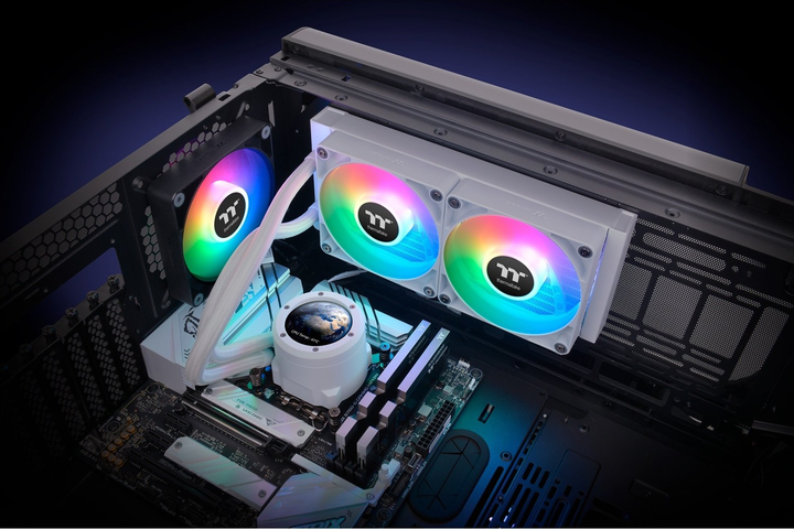Chłodzenie wodne Thermaltake TH240 V2 Ultra ARGB White (CL-W404-PL12SW-A) - obraz 12