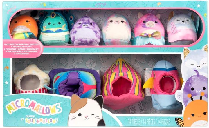 Zestaw maskotek Squishmallows Micromallows 6 cm Carnival Time 14 szt (191726748120) - obraz 1