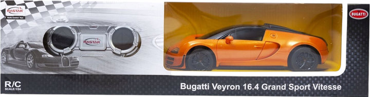 Samochód zdalnie sterowany Rastar Bugatti Veyron 1:24 (6930751307568) - obraz 4