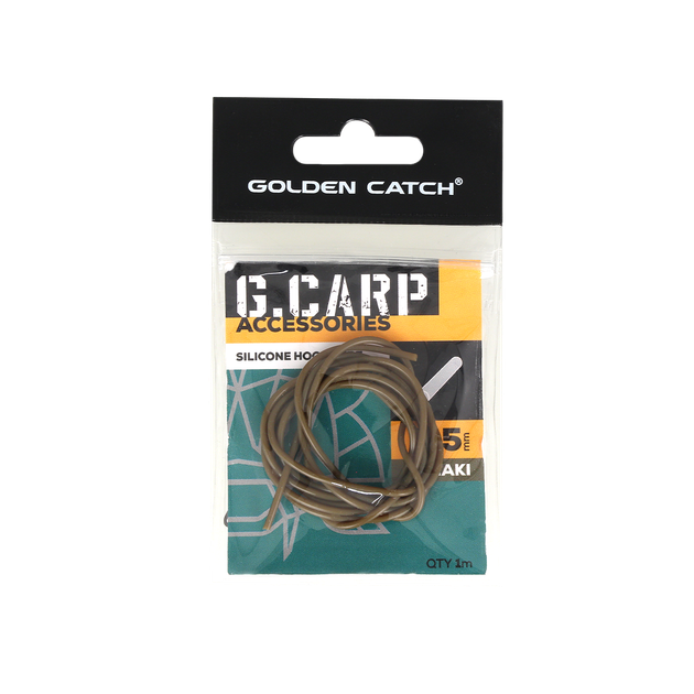 Трубка силиконовая GC G.Carp Silicone Hook Tube 1м 0.5мм Khaki - изображение 2