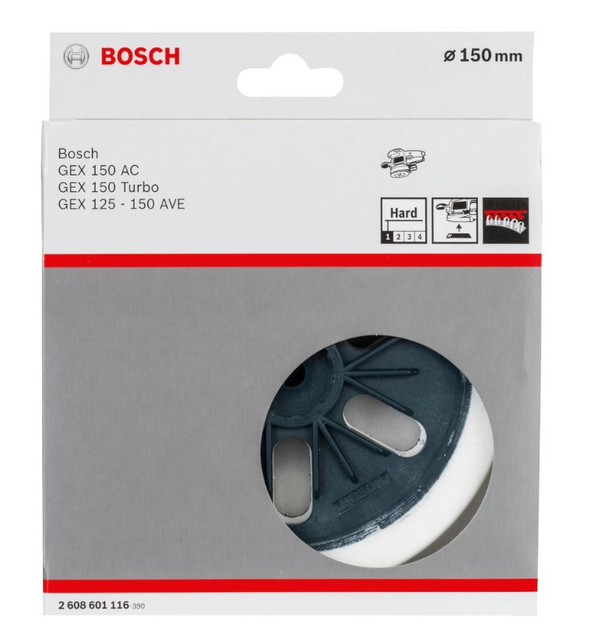 Шліфтарілка Bosch (150 мм) тарільчатий шліфкруг для КШМ (23169) - зображення 2
