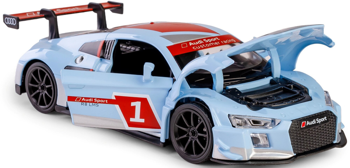 Metalowy model RMZ Hobby samochód sportowy Audi R8 2015 1:32 Biały/Czarny (5905422081246) - obraz 3