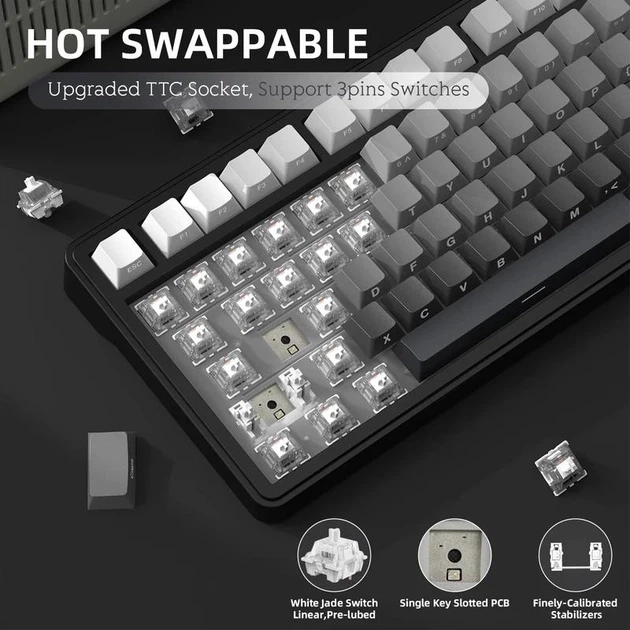 Клавиатура Attack Shark X85 Black Gradient Беcпроводная Игровая