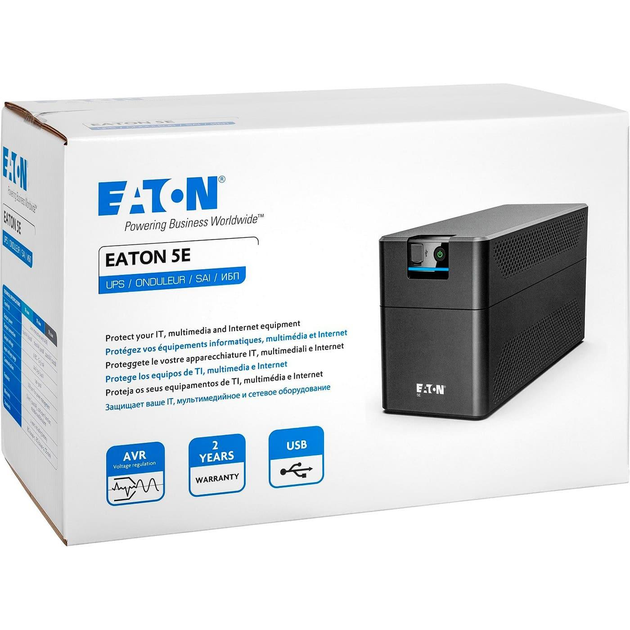 Джерело безперебійного живлення Eaton 5E G2, 2200VA/1200W, USB, 6xIEC (5E2200UI) - изображение 2