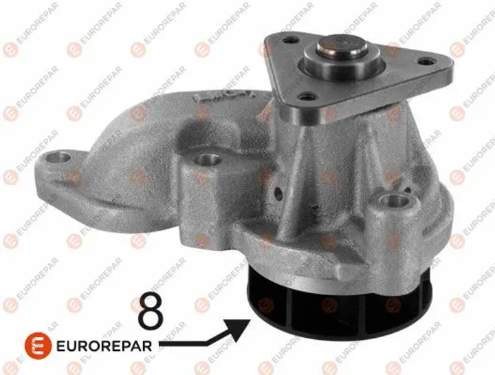 Водяний насос, помпа KIA CARENS, HYUNDAI i30, HYUNDAI i20, EUROREPAR (1635181480) - зображення 1