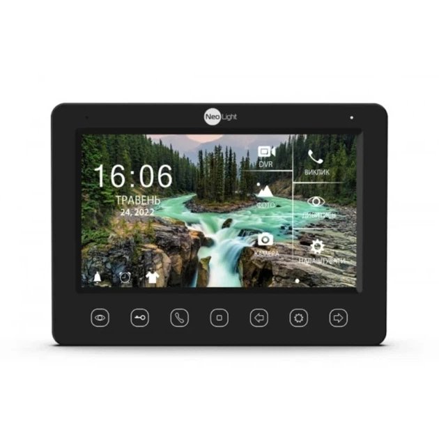 Відеодомофон NeoLigh KAPPA + HD WF Black - Фото 1 Відеодомофон NeoLigh KAPPA + HD WF Black - зображення 1