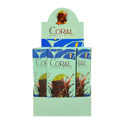Набір Шоколад 36шт Coral Дубайський з Фісташкою 30% 100g - Фото 1 Набір Шоколад 36шт Coral Дубайський з Фісташкою 30% 100g - зображення 1