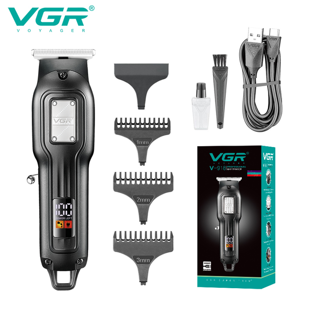 Тример VGR V-918 4 насадки/600mAh/IPX6/Black (10557) - зображення 2