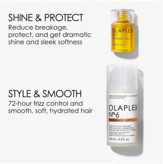 Zestaw do pielęgnacji włosów Olaplex Get Your Shine On Krem do stylizacji 100 ml + Olejek do stylizacji 30 ml (850056933131) - obraz 2