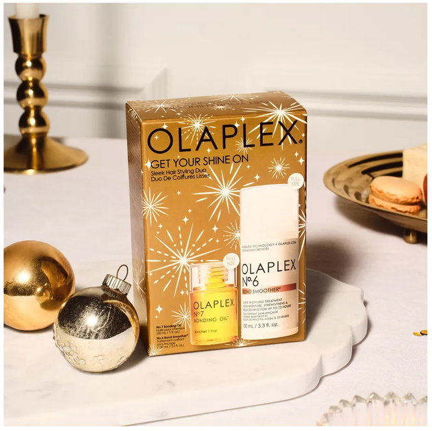 Набір для догляду за волоссям Olaplex Get Your Shine On Крем для укладки 100 мл + Олія для укладки 30 мл (850056933131) - зображення 4