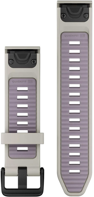 Pasek Garmin QuickFit Silicone Band 20mm Fog Gray/Lavender (010-13391-03) - obraz 2