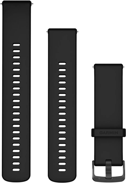 Ремінець Garmin Quick Release Silicone Band 22mm Black (010-13256-21) - зображення 1