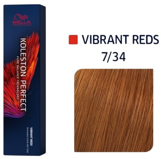 Farba do włosów Wella Professionals Koleston Perfect Me+ Vibrant Reds 7/34 Grog wiśniowy trwała 60 ml (8005610635224) - obraz 1