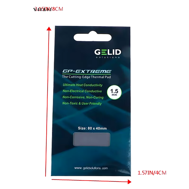 Термопрокладка GELID GP-EXTREME 12W/mk 2мм 80x40мм - изображение 4