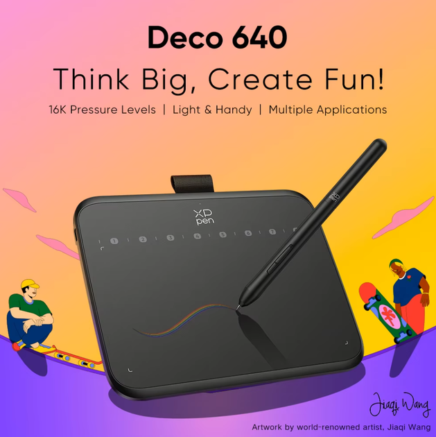 Графический планшет ХP-Pen Deco 640 Black - изображение 3