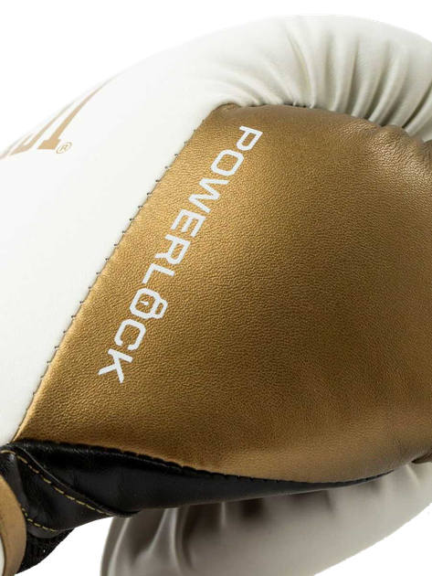 Боксерские перчатки Everlast Powerlock 2R Training Gloves (P00003050) White/Gold 14 унций - изображение 5