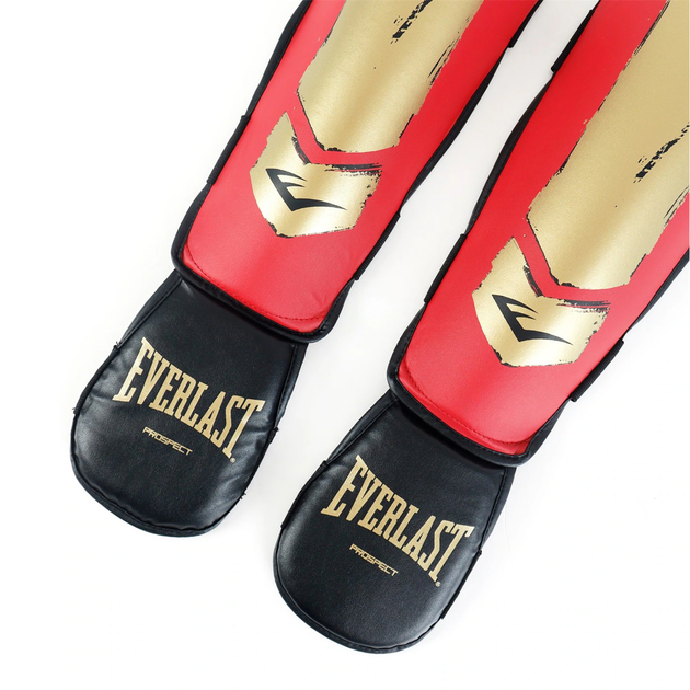 Захист гомілки та стопи дитячий Everlast Prospect Youth Shin Guards (P00002992) Red/Gold L/XL - зображення 4