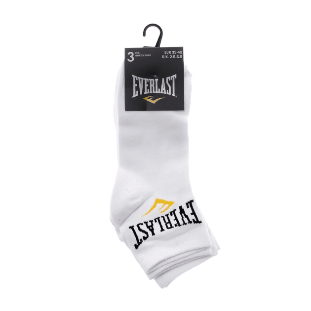 Комплект спортивных носков Everlast Quarter Socks 3 пары р. 35-40 (179013) White - изображение 2
