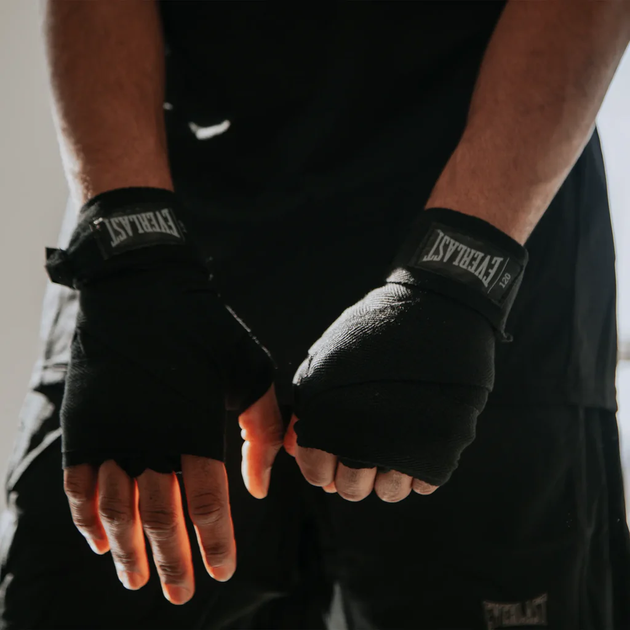 Бинти боксерські Everlast Core Handwraps 3.04 м (P00003243) Black - зображення 7