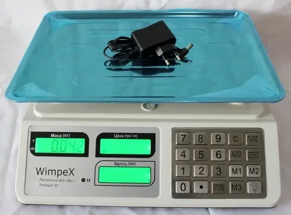 Весы Торговые электронные Wimpex WX-5004 металличиские кнопки 50кг/4v/2г - Фото 2 Весы Торговые электронные Wimpex WX-5004 металличиские кнопки 50кг/4v/2г - изображение 2