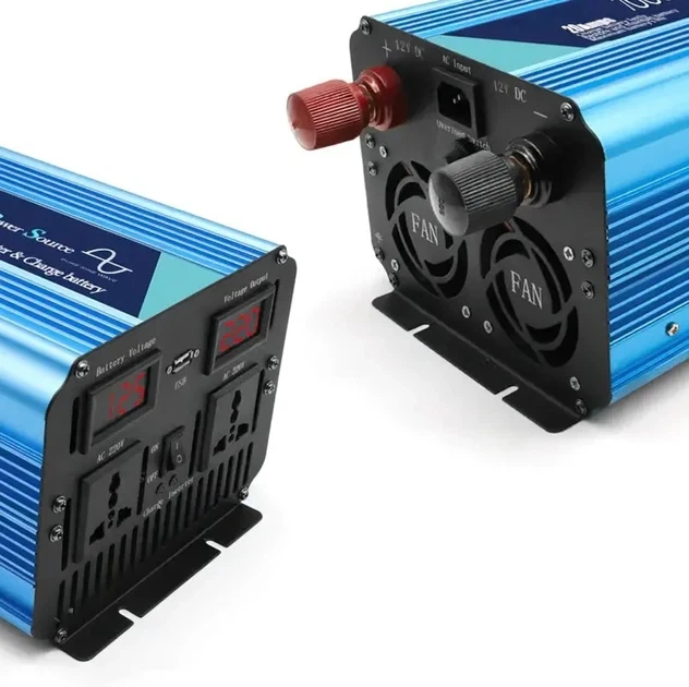 Перетворювач інвертор Power Inverter Wimpex WX-7100 7000W 12V-220V UPS чиста синусоїда з зарядкою - зображення 6
