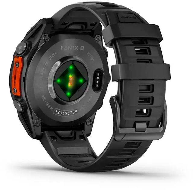 Смарт-годинник Garmin fenix 8 47мм AMOLED Slate Gray with Black Silicone Band (010-02904-00) - зображення 3