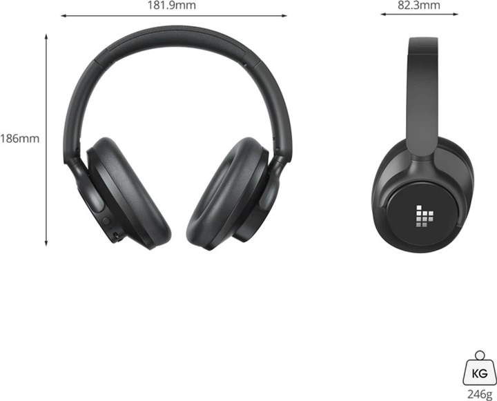 Słuchawki Tronsmart Sounfii Q20 Black (1165968) - obraz 7