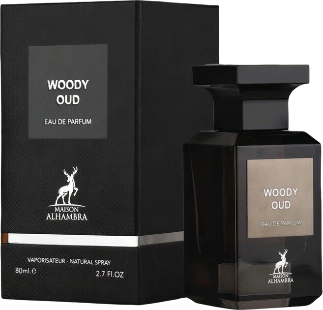 Woda perfumowana unisex Maison Alhambra Woody Oud 80 ml (6291108735817) - obraz 1