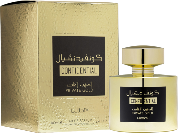 Woda perfumowana unisex Lattafa Confidential Private Gold 100 ml (6291107459707) - obraz 2