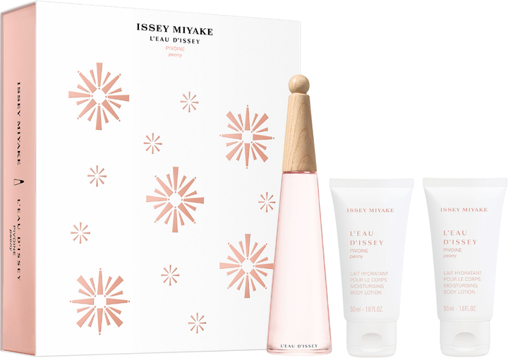 Zestaw damski Issey Miyake L'Eau D'issey Pivoine Woda toaletowa 50 ml + Lotion do ciała 2 x 50 ml (3423222092870) - obraz 1