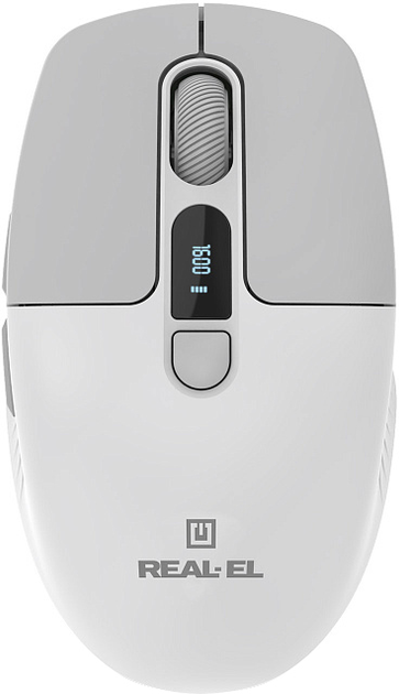 Мышь Real-El RM-480W Wireless/Bluetooth/USB White (EL123200050) - изображение 1