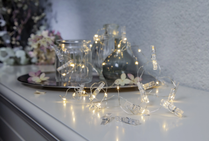 Гірлянда на прищіпках Xmas 20 Led Copper Bottle Warm White - изображение 2