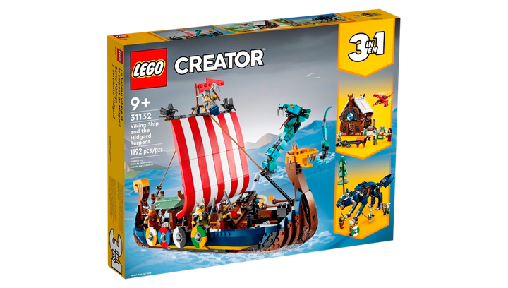 Конструктор Lego Корабль Викингов и Мидгардский Змей Creator 31132 - изображение 2