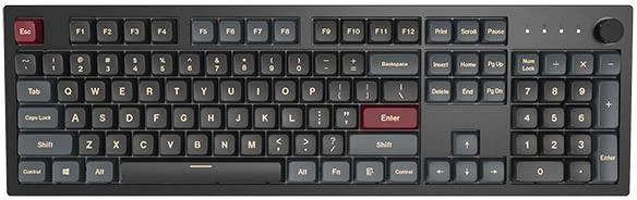 Клавіатура USB TKL MONTECH MK87DR чорна 296659 - зображення 2