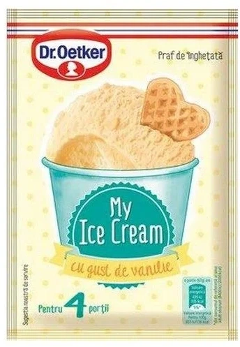 Упаковка суміші для приготування морозива Dr. Oetker зі смаком ванілі 65 г х 25 шт (5941132024944) - изображение 2