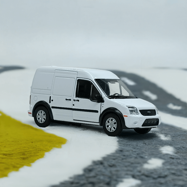 Машинка Welly Модель "Ford Transit Connect" белый (11 см) 250386W - изображение 6