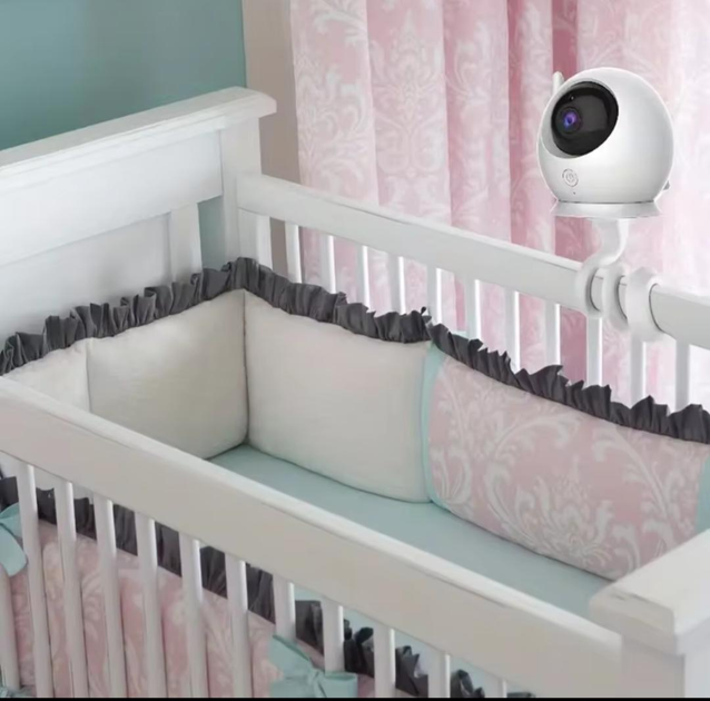 Видеоняня Baby Monitor SM-70PTZ с 7-дюймовым ЖК-монитором+гибкий держатель камеры, аккумулятор 4000 mah(24 часа работы), обзор 355 град, датчиком звука, ночное видение, поворотная радионяня и измерением температуры - изображение 14