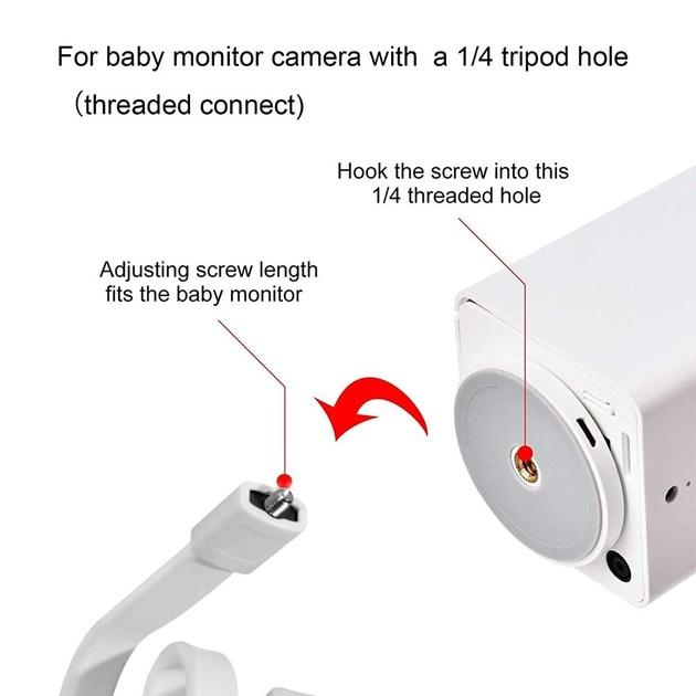 Видеоняня Baby Monitor SM-70PTZ с 7-дюймовым ЖК-монитором+гибкий держатель камеры, аккумулятор 4000 mah(24 часа работы), обзор 355 град, датчиком звука, ночное видение, поворотная радионяня и измерением температуры - изображение 15