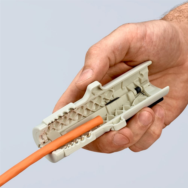 Ściągacz izolacji Knipex z kabli teleinformatycznych 125 mm (16 65 125 SB) - obraz 6