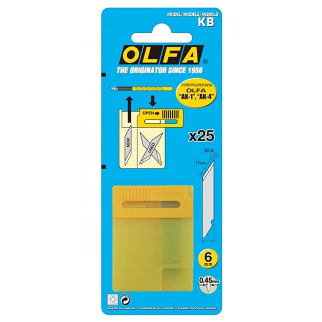 Лезо OLFA KB 6 - Фото 2 Лезо OLFA KB 6 - зображення 2