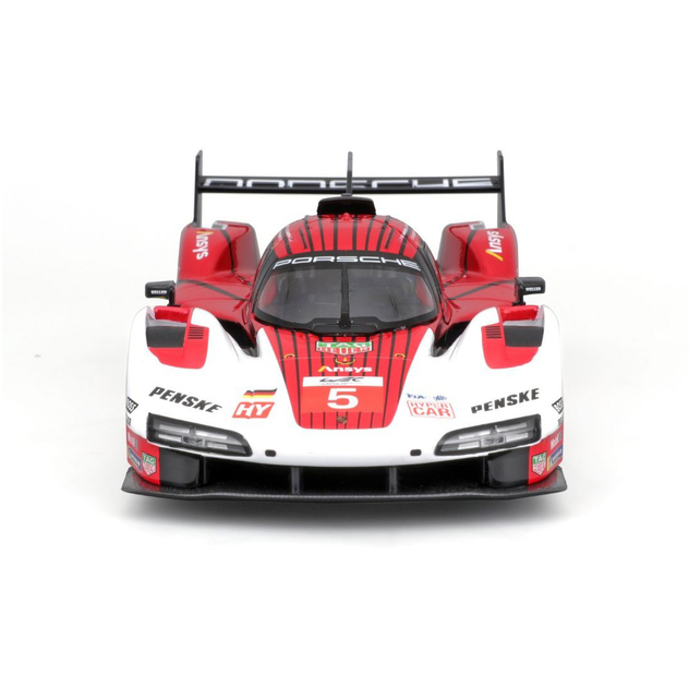 Model Bburago Porsche 963 1:24 Biało-czerwony (4893993280223) - obraz 3