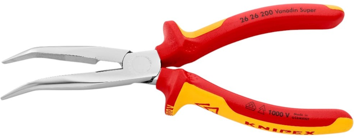 Довгогубці Knipex вигнуті 200 мм VDE 1000 В (26 26 200) - зображення 3