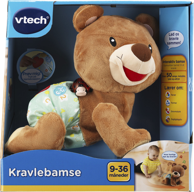 Interaktywny mis Vtech Baby Kravlebamse (5766181189181) (955555906356546) - Outlet - obraz 1