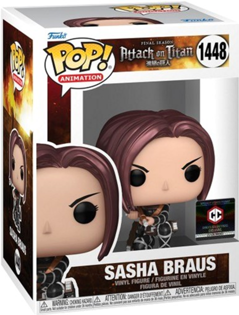 Фігурка Funko Pop! Animation Attack on Titan S4 Sasha Braus Metallic 1448 (889698735322) - зображення 3