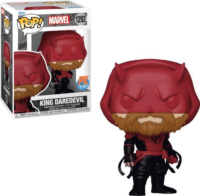 Figurka Funko Pop! Marvel King Daredevil 1292 Bobble-Head (889698765220) - obraz 1