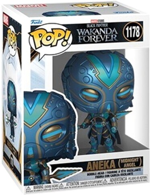 Фігурка Funko Pop! Marvel Black Panther Wakanda Forever Aneka Anioł Północy 1178 Bobble-Head (889698667203) - зображення 2