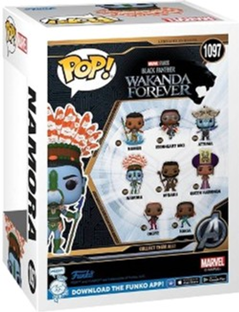 Фігурка Funko Pop! Marvel Black Panther Wakanda Forever Namora 1097 Bobble-Head (889698639415) - зображення 3