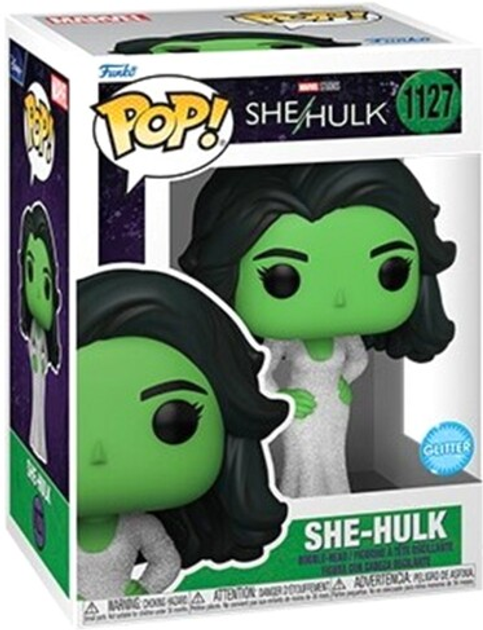 Фігурка Funko Pop! Marvel She-Hulk She-Hulk Glitter 1127 Bobble-Head (889698641975) - зображення 1