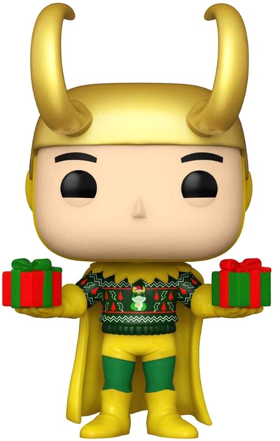 Figurka Funko Pop! Marvel Loki with Sweater Metallic 1322 Bobble-Head (889698774482) - obraz 2