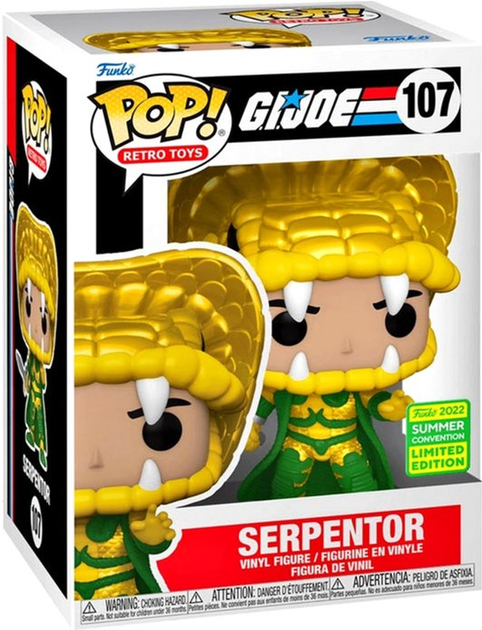 Figurka Funko Pop! Retro Toys G.I. Joe Serpentor 107 (889698652520) - obraz 1